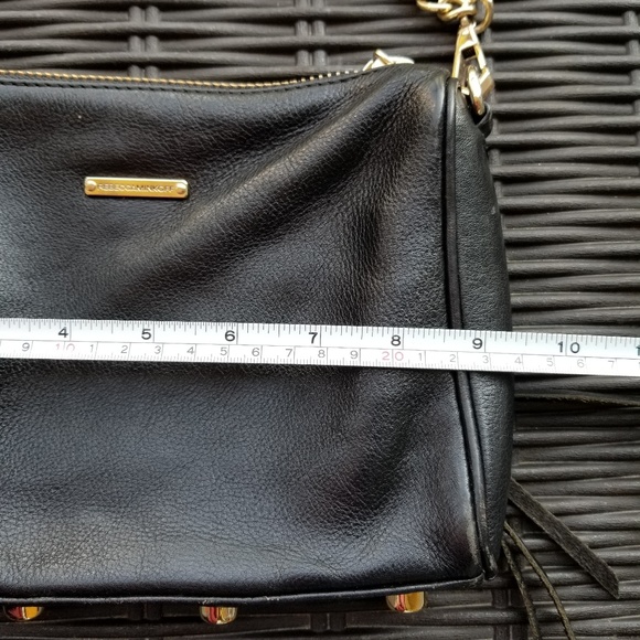 Rebecca Minkoff Black Gold Chain Studded Bag - Picture 7 of 8